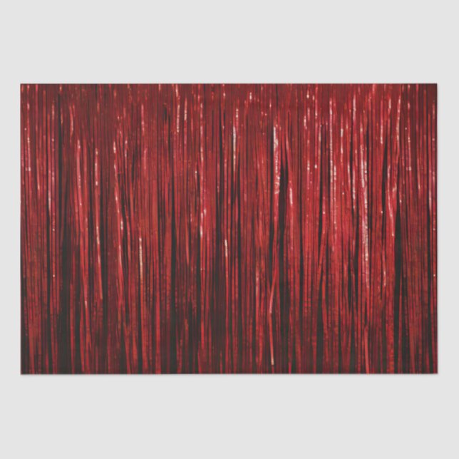 Papel De Seda Tiras Tinsel de Glam Rojo (Anverso)