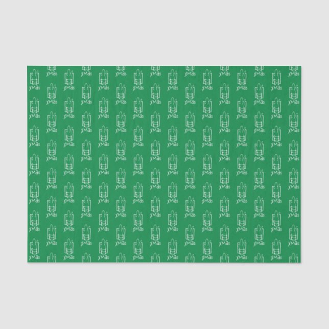 Papel De Seda Tiros de Navidad (Anverso)