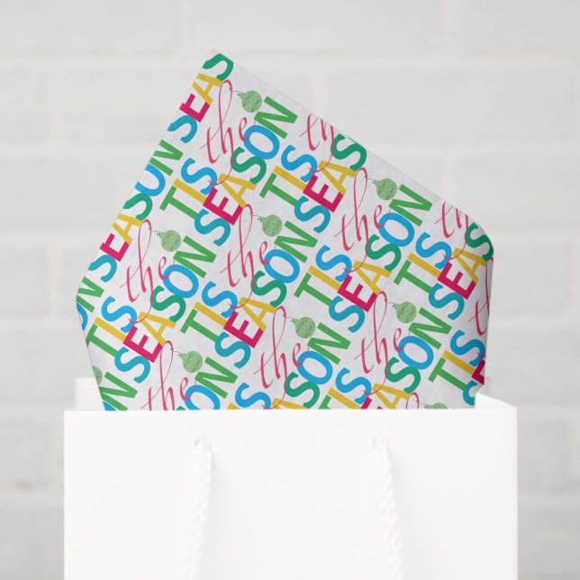 Papel De Seda Tis the Season Holiday Tissue Paper (Bolsa de regalo)