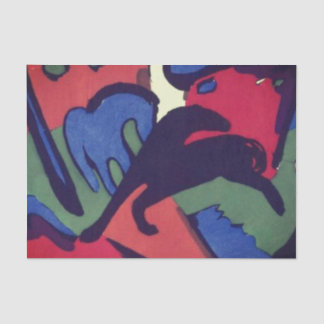 PAPEL DE SEDA TISSUE PAPER FRANZ MARC HORSES