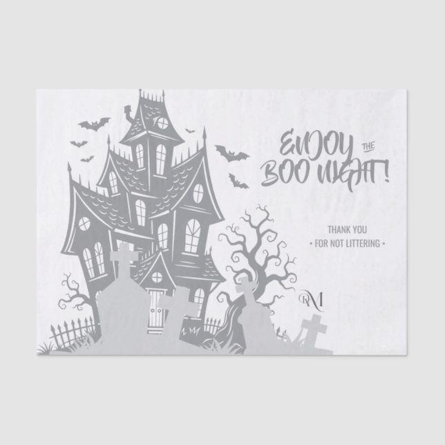 Papel De Seda Tissue Paper : HALLOWEEN Home (Anverso)