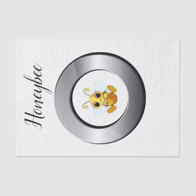 Papel De Seda Tissue Paper Honeybee Bumblebee (Anverso)