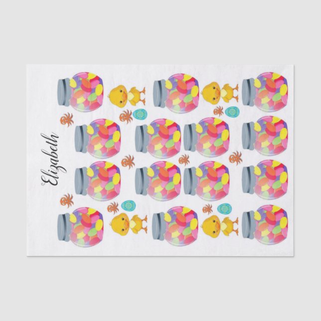 Papel De Seda Tissue Paper Jellybeans (Anverso)