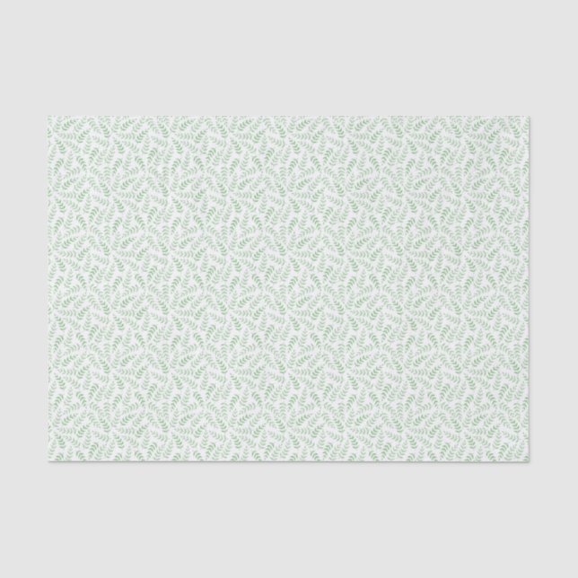 Papel De Seda Tissue paper - Leaves - green (Anverso)