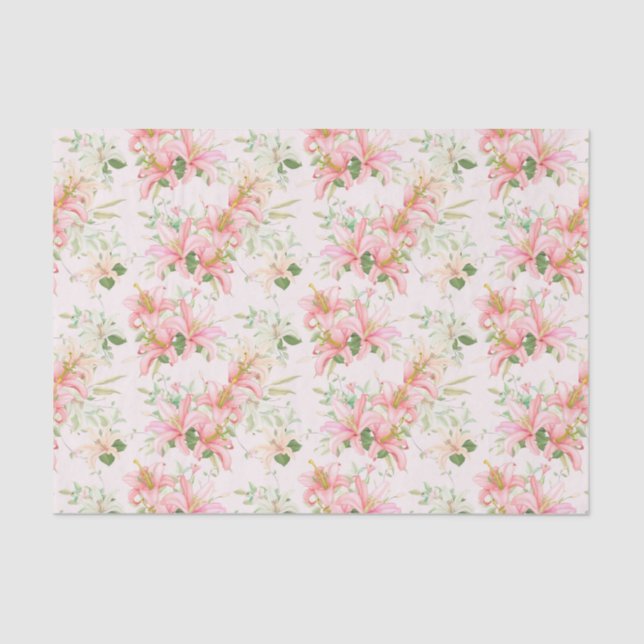 Papel De Seda Tissue Paper-Lily (Anverso)