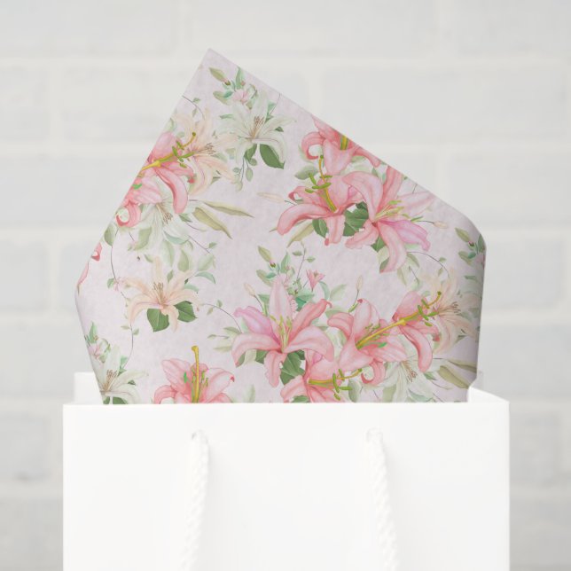 Papel De Seda Tissue Paper-Lily (Bolsa de regalo)