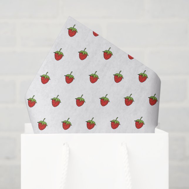 Papel De Seda Tissue Paper Strawberry  (Bolsa de regalo)