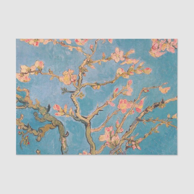 PAPEL DE SEDA TISSUE PAPER VAN GOGH ALMOND BLOSSOM (Anverso)