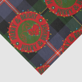 Papel De Seda Tissue Paper with Merry & Bright Design