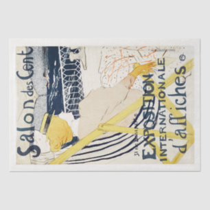 PAPEL DE SEDA TISSUE PAPPER :TOULOUSE LAUTREC : SALON DES CENT