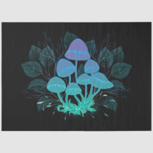 Papel De Seda Toadstools en Bushes