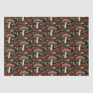 Papel De Seda Toadstools Rojos - Amanita Muscaria