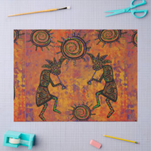 Papel De Seda Toalla de cocina de arte Kokopelli