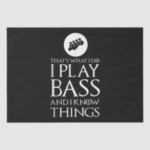 Papel De Seda Toco Una Graciosa Guitarra Bass