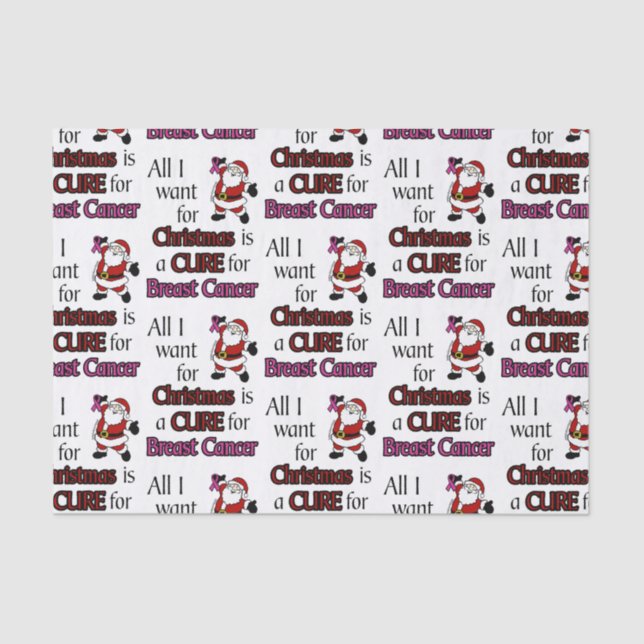 Papel De Seda Todo lo que quiero para Navidades/Santa... cáncer  (Anverso)