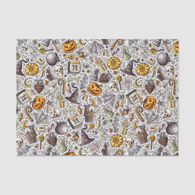 Papel De Seda Todo sobre Halloween (Anverso)