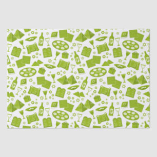 Papel De Seda Todos Los Símbolos Para La Pascua En Verde