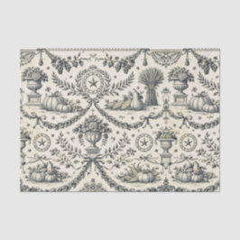 Papel De Seda Toile Cosecha Azul Colonial