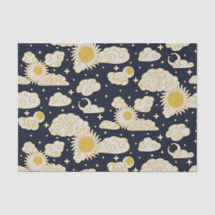Papel De Seda Toile de Grabado Celeste (Hogar de Medianoche)