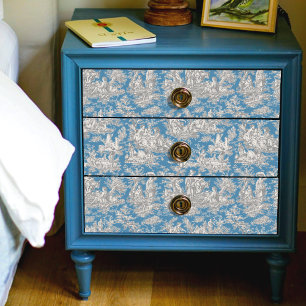 Papel De Seda Toile de jouy floral vintage