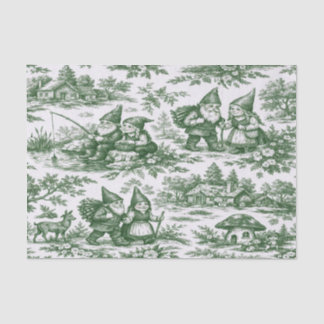 Papel De Seda Toile de Jouy Gnome Tissue Paper