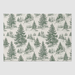 Papel De Seda Toile De Jouy Green