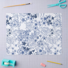 Papel De Seda Toile-De-Jouy Patrón Francés Vintage