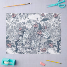 Toile-De-Jouy Patrón Francés Vintage