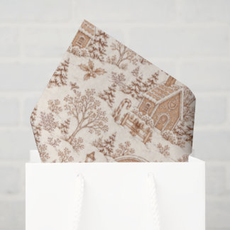 Papel de seda Toile de Navidad Casa de Jengibre