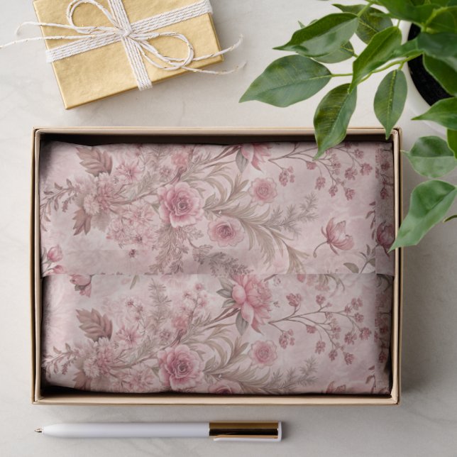 Papel De Seda Toile francesa pastel (Regalo )