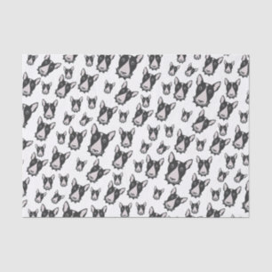 Papel De Seda ¡Toma doble de bull terrier! Matón adorable del