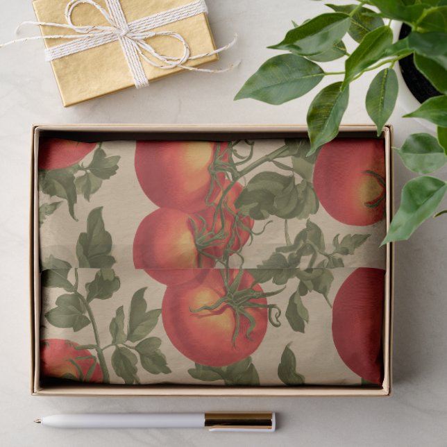 Papel De Seda Tomates de Estilo Antiguo (Regalo )