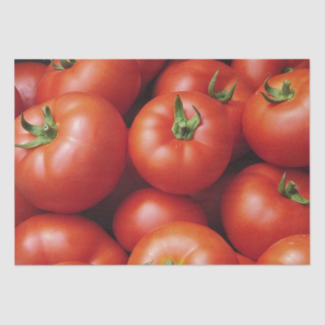 Papel De Seda Tomates maduros - Rojo brillante, Fresco (Anverso)