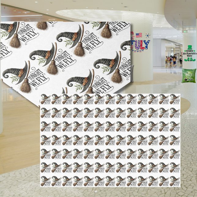 Papel De Seda Tonight We Fly Halloween  (Subido por el creador)