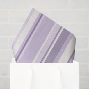 Papel De Seda Tonos de lavanda Suaves rayas de marfil