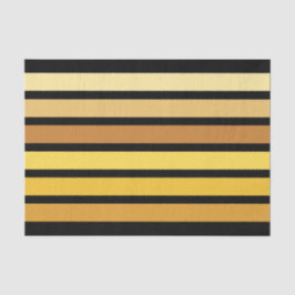 Papel De Seda Tonos De Rayas Amarillas Doradas Sobre Negro