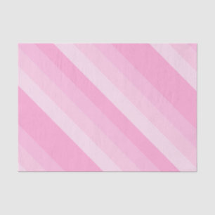 Papel De Seda Tonos de rayas diagonales rosadas