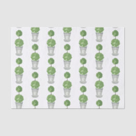 Papel De Seda Topiario acuático Chinoiserie