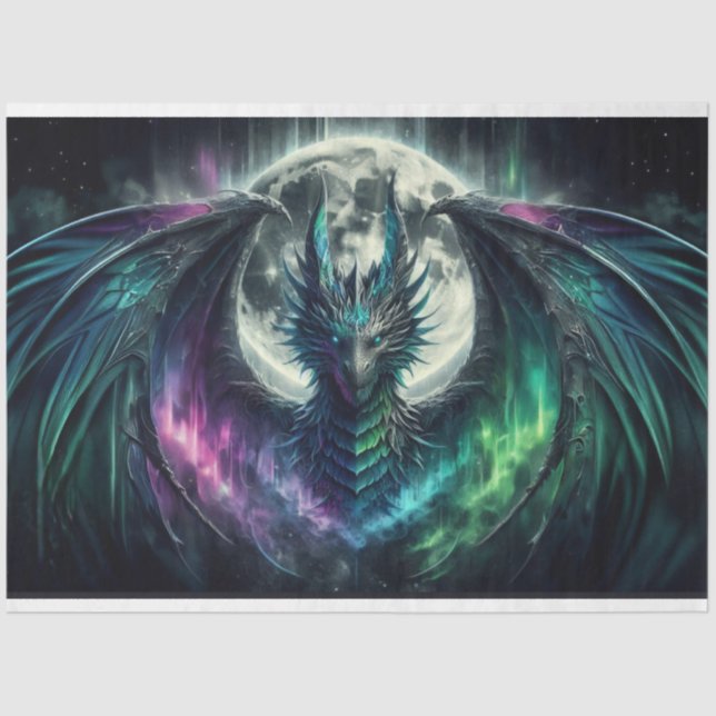 Papel De Seda Tormenta de dragón (Anverso)