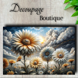 Papel De Seda Tormenta de Luz Daisy Decoupage