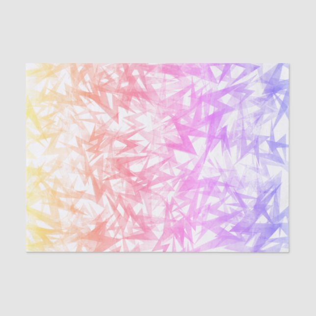Papel De Seda Tornillo de relámpago de arcoiris de Pastel ecléct (Anverso)