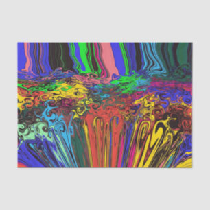Papel De Seda Tornillos colorantes abstractos / machacados y pin