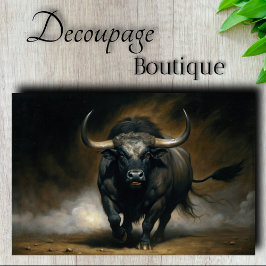 Papel De Seda Toro de Wall Street Decoupage
