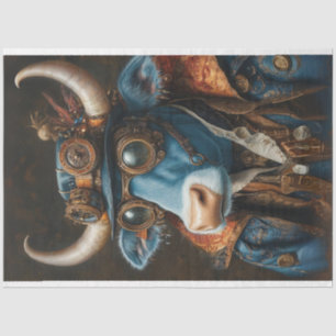 Papel De Seda Toro mecánico de vintage de vapor de descomposició