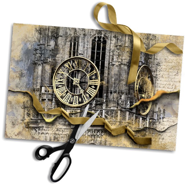 Papel De Seda Torre del Reloj Antiguo | Decografía despojada de  (Subido por el creador)