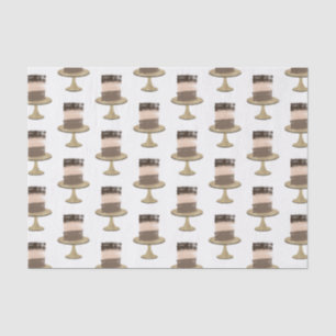 Papel De Seda Torta De 3 Capas Moderno Elegante Cumpleaños Nupci