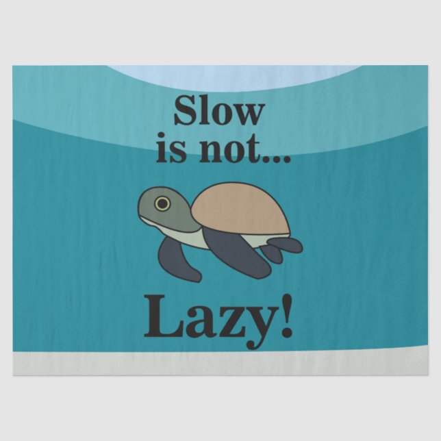 Papel De Seda Tortuga Divertida (Anverso)