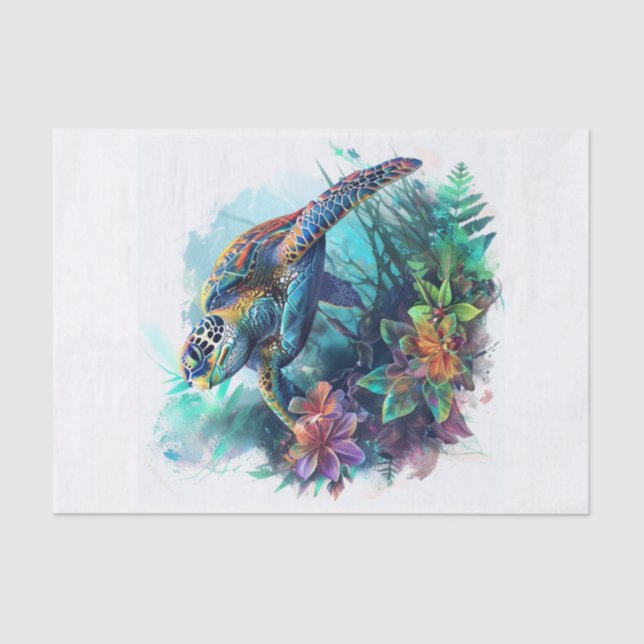 Papel De Seda Tortuga marina1 (Anverso)