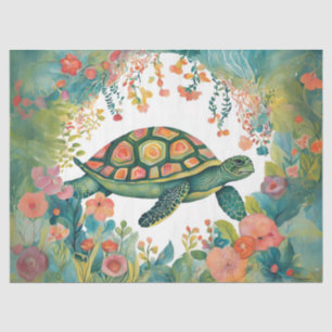 Papel De Seda Tortuga marina fuera de lugar en el jardín
