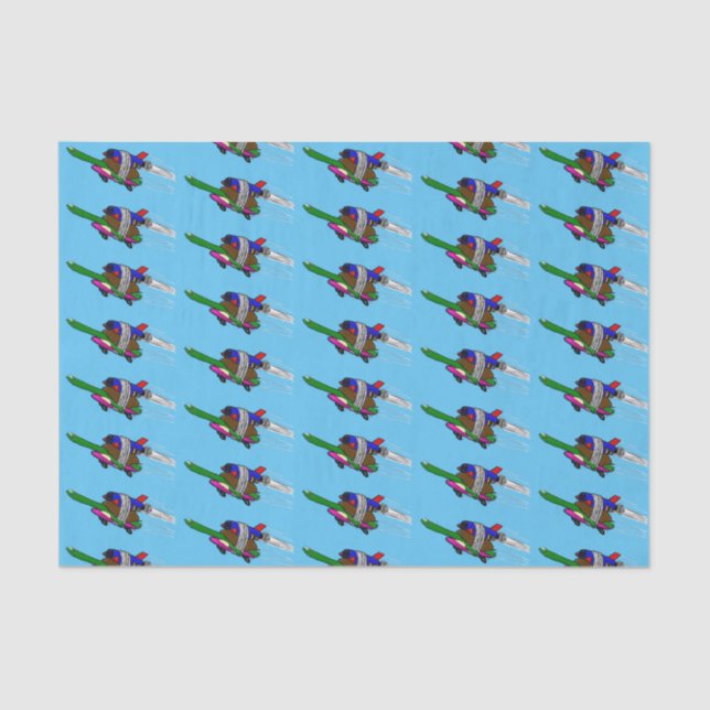 Papel De Seda Tortuga voladora (Anverso)